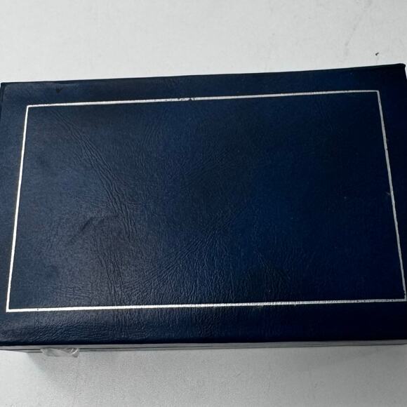 Vtg EALES SHEFFIELD Silverplate Cobalt Blue Salt Pepper Shaker 4 pc - Picture 5 of 5